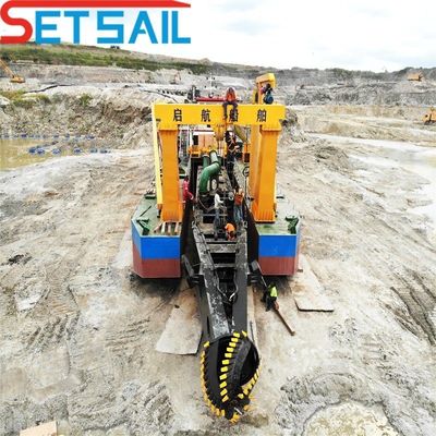 Machine de découpe de sable à aspiration à moteur diesel Weichai de 6 pouces pour l'extraction de sable lourd