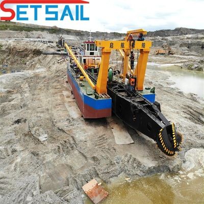 Machine de découpe de sable à aspiration à moteur diesel Weichai de 6 pouces pour l'extraction de sable lourd