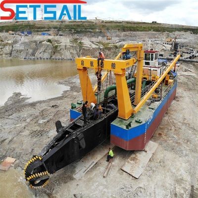 Machine de découpe de sable à aspiration à moteur diesel Weichai de 6 pouces pour l'extraction de sable lourd