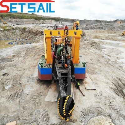 Machine de découpe de sable à aspiration à moteur diesel Weichai de 6 pouces pour l'extraction de sable lourd