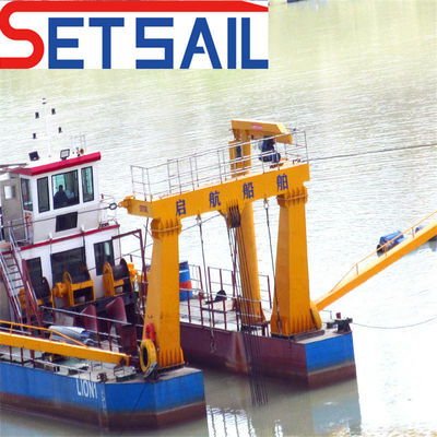 Dredger à aspiration à moteur diesel avec appuie-croche et compteur de concentration en option