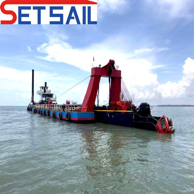 6 pouces Dredger à aspiration pour la boue Hauteur totale de 1,26m Flux d'eau de 450m3