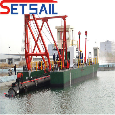 6 pouces Dredger à aspiration pour la boue Hauteur totale de 1,26m Flux d'eau de 450m3
