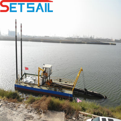 8 pouces Dredger de sable de rivière / Dredger de boue / Dredger de terre cuite QH-D97 avec 5000m3 de débit d'eau