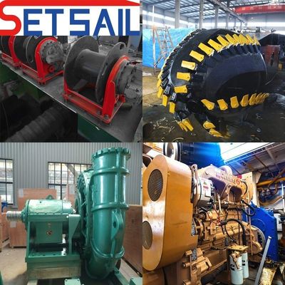Une drague à aspiration de 24 pouces avec contrôle hydraulique et un diamètre de tuyau de décharge de 500 mm