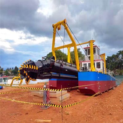 Dredger à aspiration à coupe hydraulique avec treuil hydraulique Xinhong et boîte à engrenages Fada