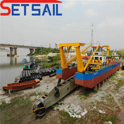 Dredge à aspiration hydraulique Rexroth personnalisée avec moteur diesel GPS Weichai
