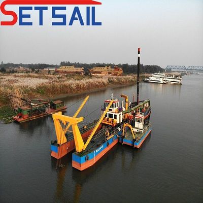 Dredge à aspiration hydraulique Rexroth personnalisée avec moteur diesel GPS Weichai