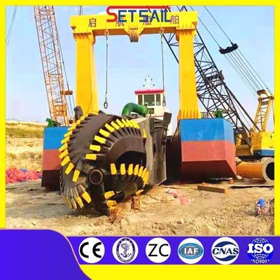 3.2-12,2 m largeur moteur diesel coupe-hydraulique aspirateur drague équipement avec pompe à sable