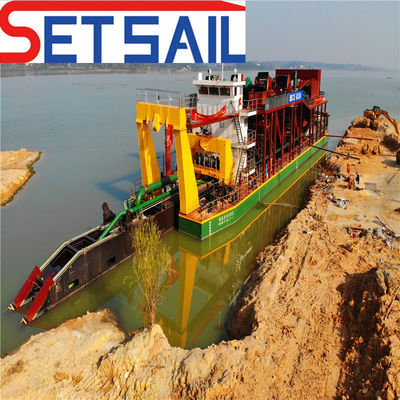 Machine de dragage de sable fluvial à aspiration DM-14 avec compresseur de pression