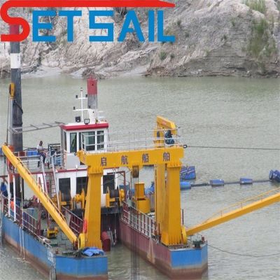 Siemens PLC moteur hydraulique diesel de 26 pouces Dredger à aspiration avec 1,6 m de tirant d'eau