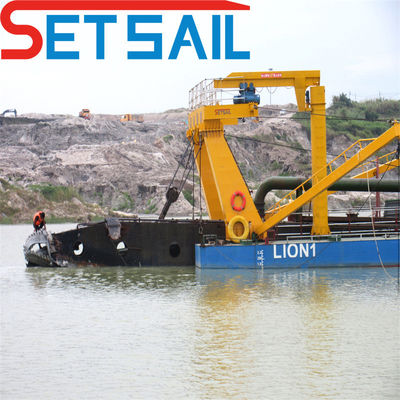 Siemens PLC moteur hydraulique diesel de 26 pouces Dredger à aspiration avec 1,6 m de tirant d'eau