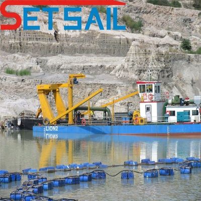 Siemens PLC moteur hydraulique diesel de 26 pouces Dredger à aspiration avec 1,6 m de tirant d'eau
