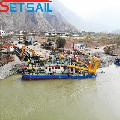 La drague de sable à aspiration à coupe de 46 m et 26 pouces du Bangladesh, propulsée par un moteur diesel Cummins