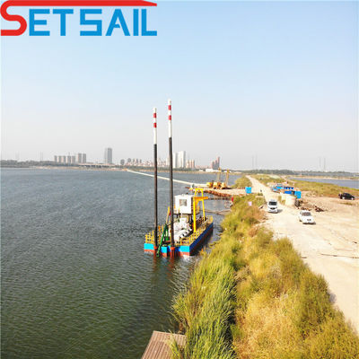 Monnaie des États-Unis Coupeuse de moteur diesel personnalisée Suction Dredging Sand Boat 230t Poids total