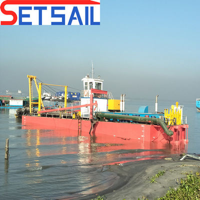 Moteur diesel à pleine puissance 28 pouces Dredger d'aspiration sur mesure pour un tirant d'eau de 1,5 m