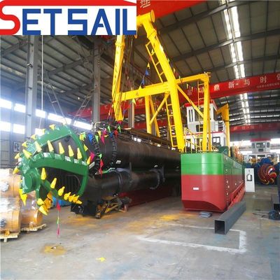 Retour de 30 jours tête de coupe hydraulique 26 pouces coupeuse dragueuse à aspiration pour le sable monnaie américaine