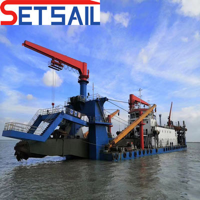 245000.000kg Poids brut 24 pouces Dredger à aspiration à coupe avec puissance du moteur principal 2190kw