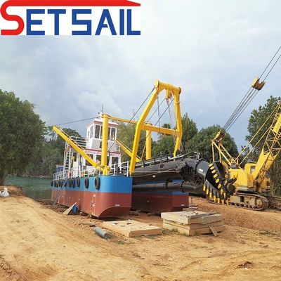 245000.000kg Poids brut 24 pouces Dredger à aspiration à coupe avec puissance du moteur principal 2190kw
