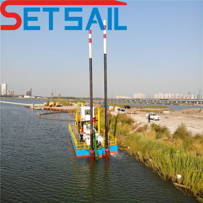 Durable 26 pouces Dredger à aspiration à coupe avec 450kw de puissance de tête de coupe et hydrocyclone