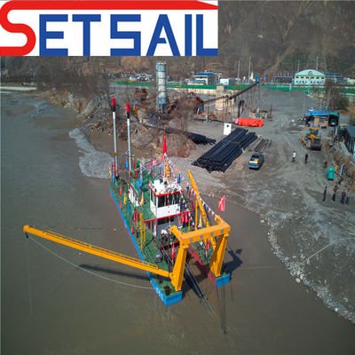 Service après-vente à vie à faible échec drague à aspiration de sable fluvial avec tête de coupe