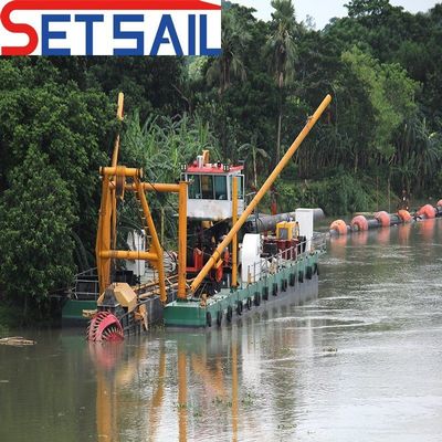 Service après-vente à vie à faible échec drague à aspiration de sable fluvial avec tête de coupe