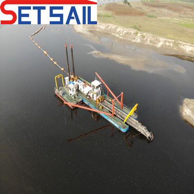 Service après-vente à vie à faible échec drague à aspiration de sable fluvial avec tête de coupe