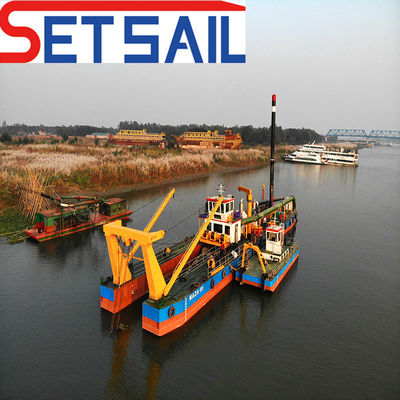Dredger à sable à aspiration résistant à la corrosion sur le marché avec une longueur totale de 46 m