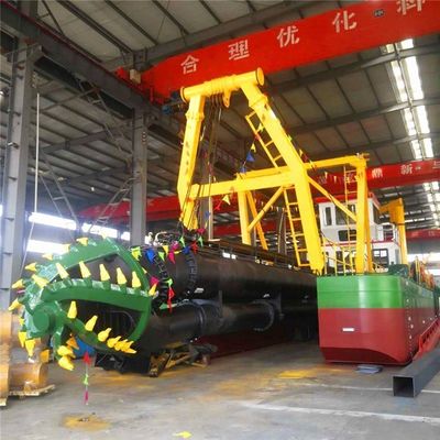 Système PLC Siemens 24 pouces Dredger à aspiration à coupe avec débit d'eau de 5500 mètres cubes