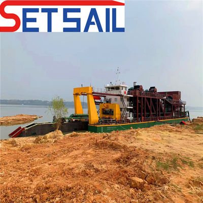Dredger à aspiration de 24 pouces avec une capacité de 1100 m3 et un diamètre de tuyau de décharge de 500 mm