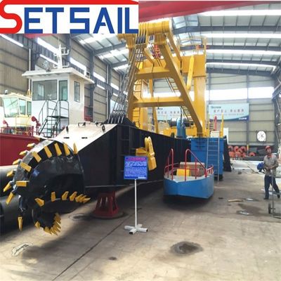 Dredger de sable de rivière à aspiration de 24 pouces avec pompe à hydrocyclone américaine et moteur diesel
