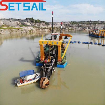 Siemens PLC 24 pouces Dredger à aspiration à coupe pour rivière et voie navigable intérieure Type de moteur diesel