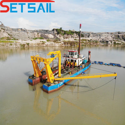 Siemens PLC 24 pouces Dredger à aspiration à coupe pour rivière et voie navigable intérieure Type de moteur diesel