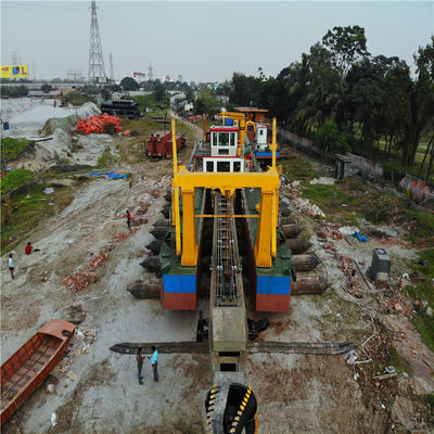 Système PLC Siemens 25m Max Dredging Cutter Suction Sand Dredger pour le dragage du sable
