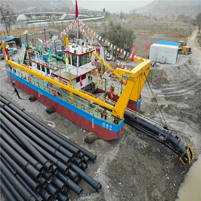 Système PLC Siemens 25m Max Dredging Cutter Suction Sand Dredger pour le dragage du sable