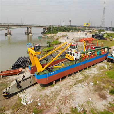Système PLC Siemens 25m Max Dredging Cutter Suction Sand Dredger pour le dragage du sable