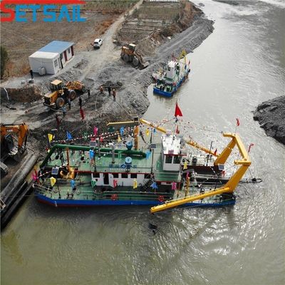 68000.000kg de poids brut du paquet et 50-260kw de puissance de la tête de coupe dragueuse de sable de mer pour Qingzhou