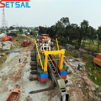 68000.000kg de poids brut du paquet et 50-260kw de puissance de la tête de coupe dragueuse de sable de mer pour Qingzhou