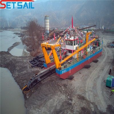 68000.000kg de poids brut du paquet et 50-260kw de puissance de la tête de coupe dragueuse de sable de mer pour Qingzhou