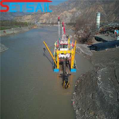 Dredge à aspiration de sable submersible avec débit d'eau de 6000 mètres cubes par heure