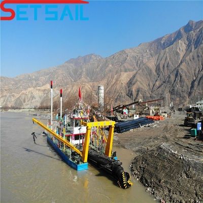 Dredge à aspiration de sable submersible avec débit d'eau de 6000 mètres cubes par heure