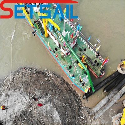 70 pays' Set Sail Cutter Suction Dredger avec une distance de décharge de 100m-6000m