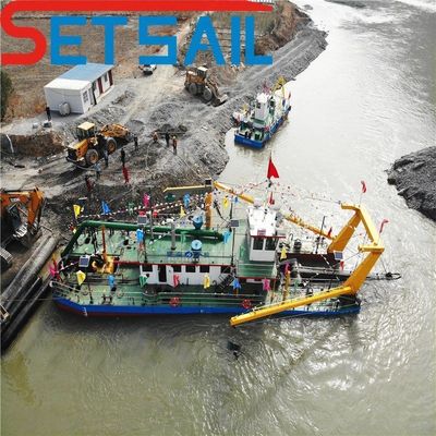 70 pays' Set Sail Cutter Suction Dredger avec une distance de décharge de 100m-6000m