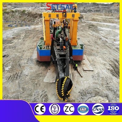 Qihang 20m Profondeur de dragage Coupeuse aspiration dragueuse à lisier Longueur totale 38m