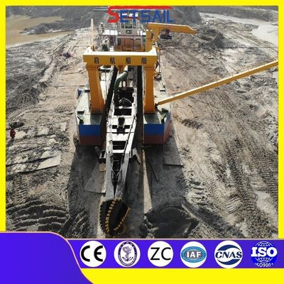 Qihang 20m Profondeur de dragage Coupeuse aspiration dragueuse à lisier Longueur totale 38m
