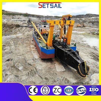 Qihang 20m Profondeur de dragage Coupeuse aspiration dragueuse à lisier Longueur totale 38m