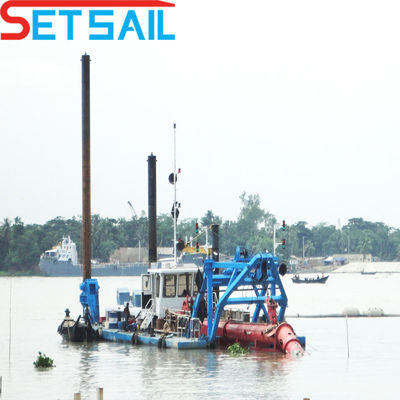 Longueur totale 38 m Dredgeuse à sable avec moteur diesel et flux hydraulique d'eau