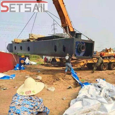 Excavatrice de sable fluviale à double moteur diesel certifiée ISO Longueur totale 17 M-60 M