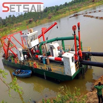 Dredger hydraulique de 18 pouces avec puissance de tête de coupe 170 kW et pompe d'aspiration QHCSD-43