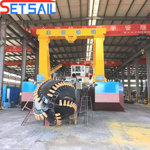 Système PLC Siemens Coupeuse moteur diesel aspiration dragueuse de sable fluvial pour le dragage électrique